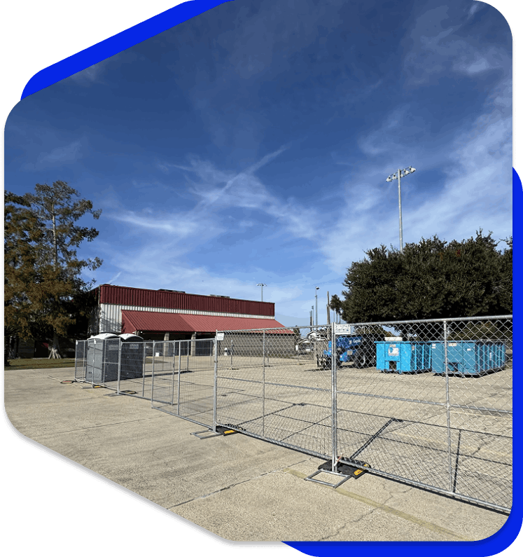 Houma temporary fencing rentals Beyond Septic Solutions